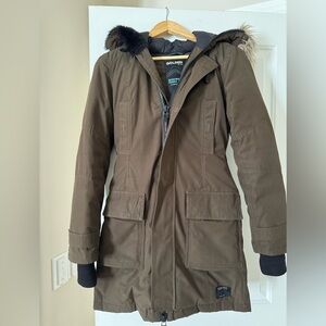 TNA Olive Green Bancroft Parka XS